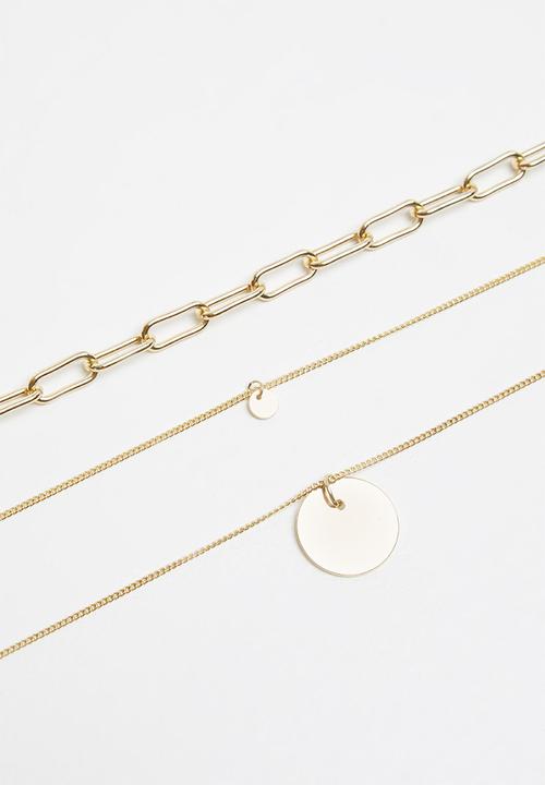 Superbalist - Sydney layered pendant necklace - gold