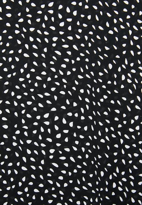 Blake - Rayon tier midi dress - black dot
