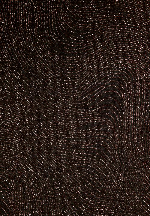 Blake - Sparkle cowl bodysuit - black & copper