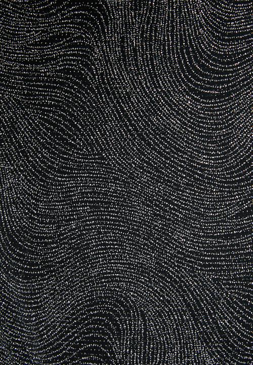 Blake - Sparkle cowl bodysuit - black & silver