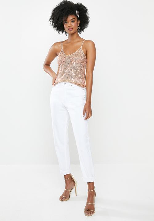 Blake - Sequin cami - champagne
