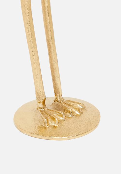 H&S - Bird ornament - gold