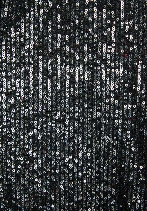 Blake - Sequin halter dress - black