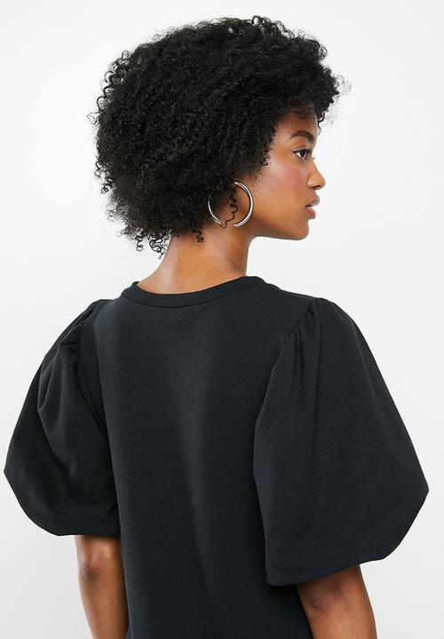 Blake - Fleece mini dress - black