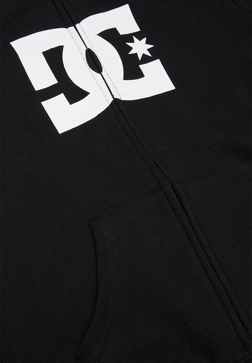 DC - Zip thru hooded sweat - black