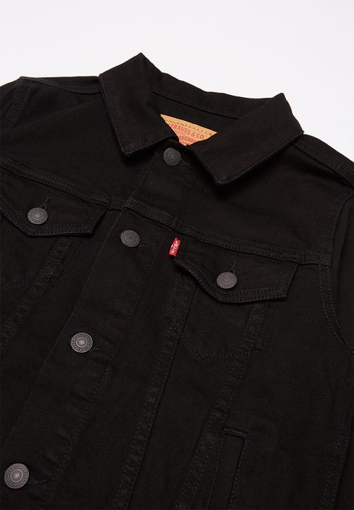 Levi’s® - Levi's boys denim trucker jacket - black