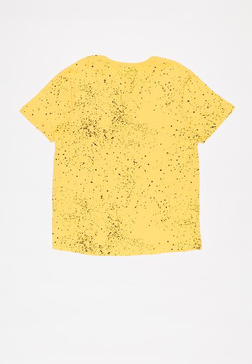 Rebel Republic - 2 pack street skate tee - yellow & grey 
