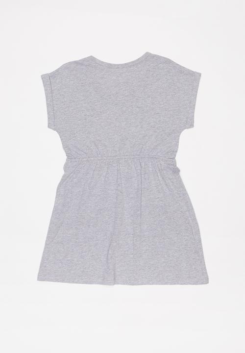 Pop Candy -  2 Pack heart T-shirt dress - grey/red