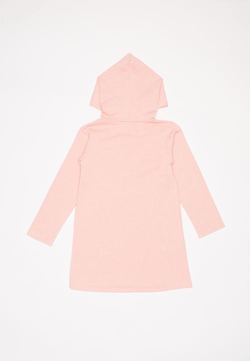 Pop Candy - Fleece hooded dress - pink