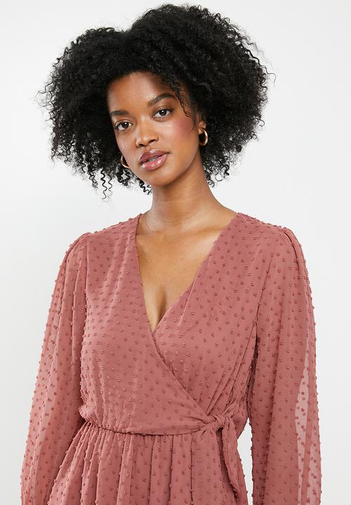 Blake - Chiffon mini dress - dirty rose