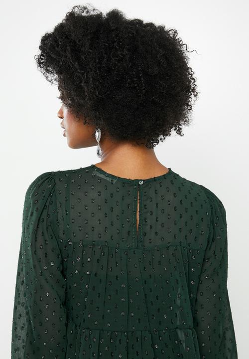 Blake - Tiered mini dress - green