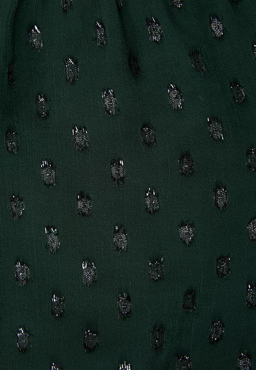 Blake - Tiered mini dress - green