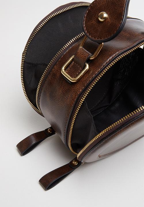 Superbalist - Brigitte round crossbody - brown