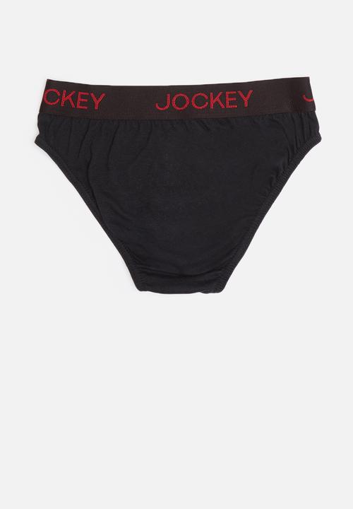 Jockey - 3 Pack fancy boys jockey brief - blue & black 