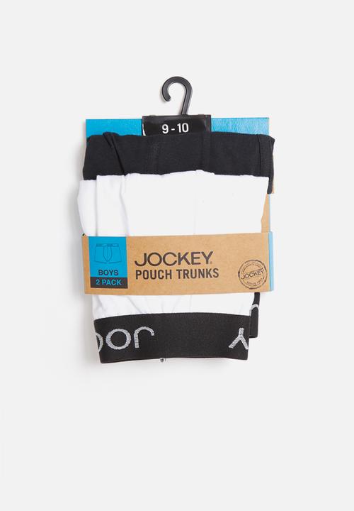 Jockey - 2 Pack boys pouch trunk - black & white