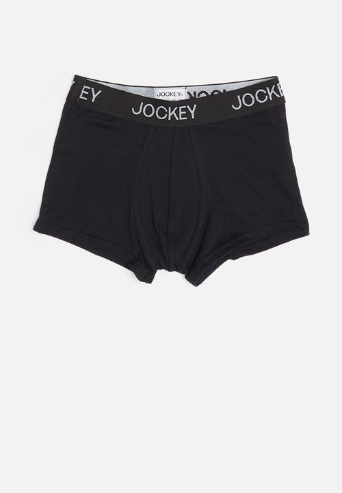 Jockey - 2 Pack boys pouch trunk - black & white