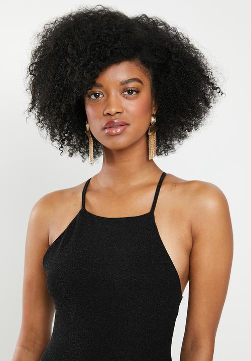 Blake - Halter mini dress - black