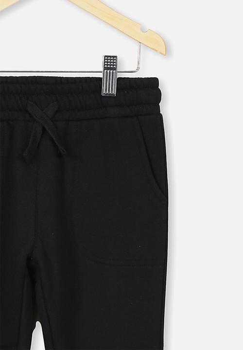 Cotton On - Heritage trackpants - black
