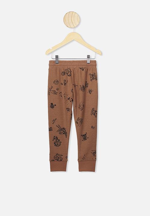 Cotton On - Heritage trackpants - brown