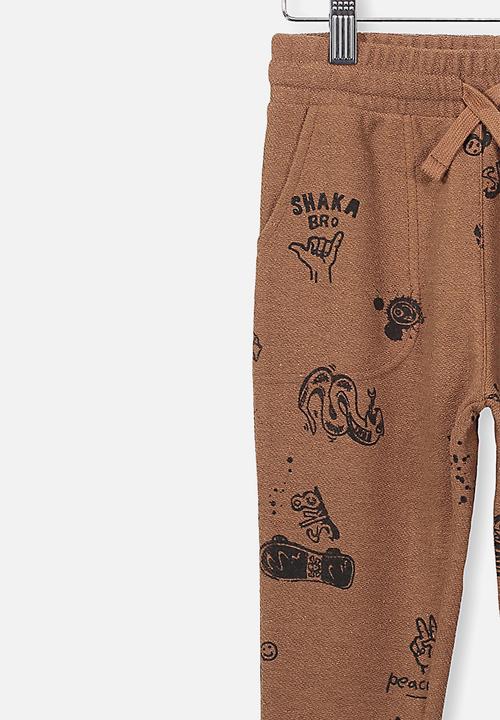 Cotton On - Heritage trackpants - brown