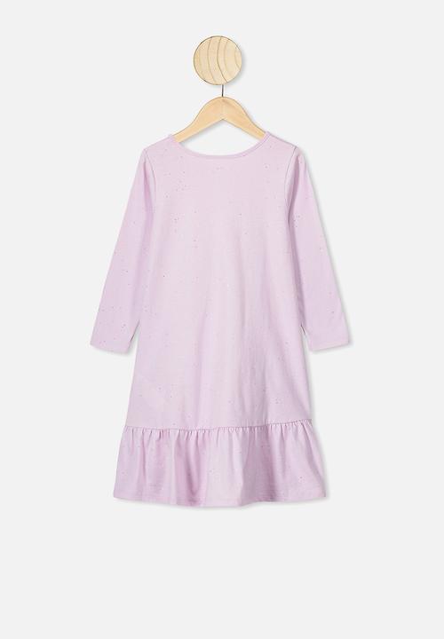Cotton On - Joss long sleeve dress - purple