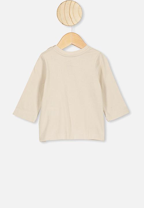 Cotton On - Jamie long sleeve tee - beige 