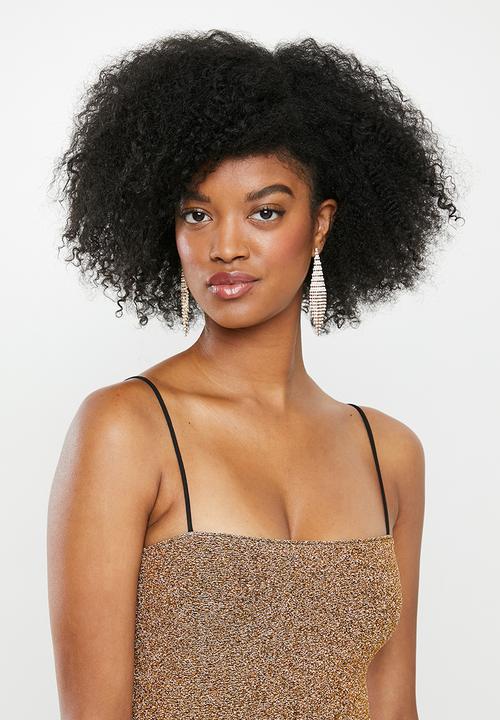 Blake - Metallic cami mini dress - gold