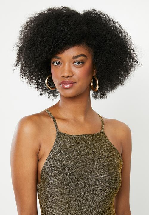 Blake - Halter mini dress - gold