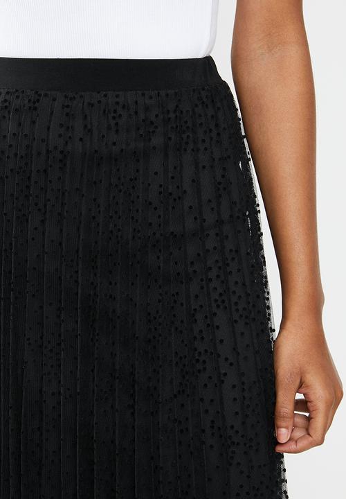 Blake - Tulle midi skirt - black