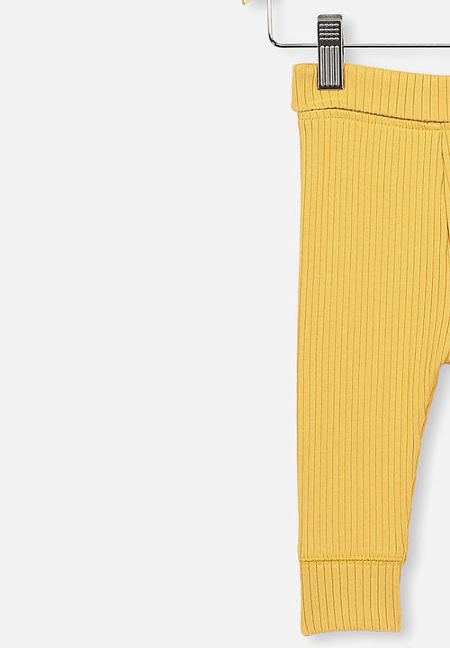 Cotton On - The rib legging - yellow