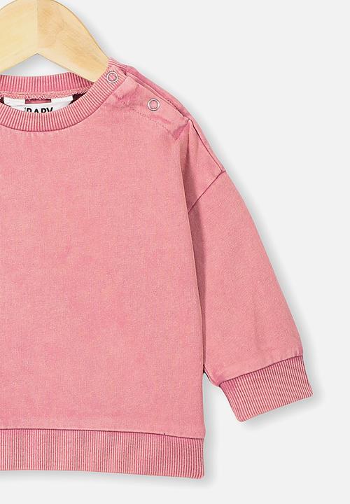 Cotton On - Enzo drop shoulder top - rusty blush