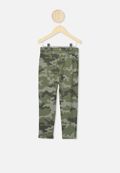 Cotton On - Brooklyn slouch pant - green camo
