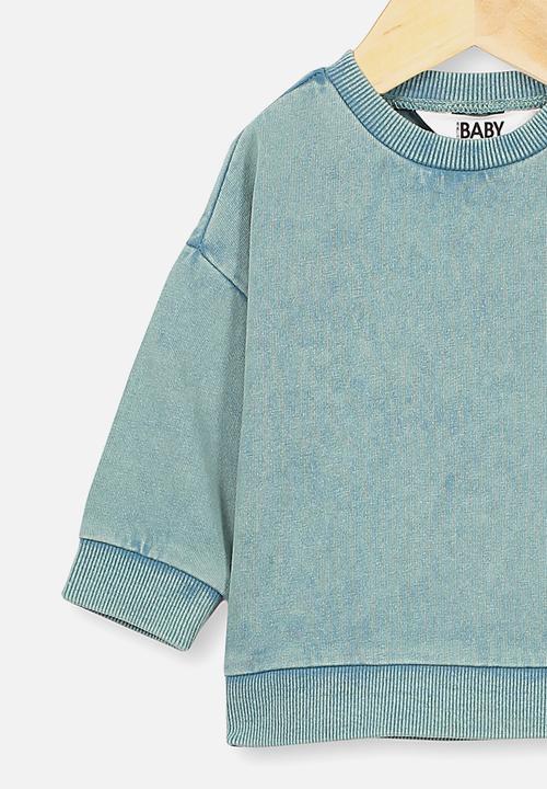 Cotton On - Enzo drop shoulder top - aqua dream