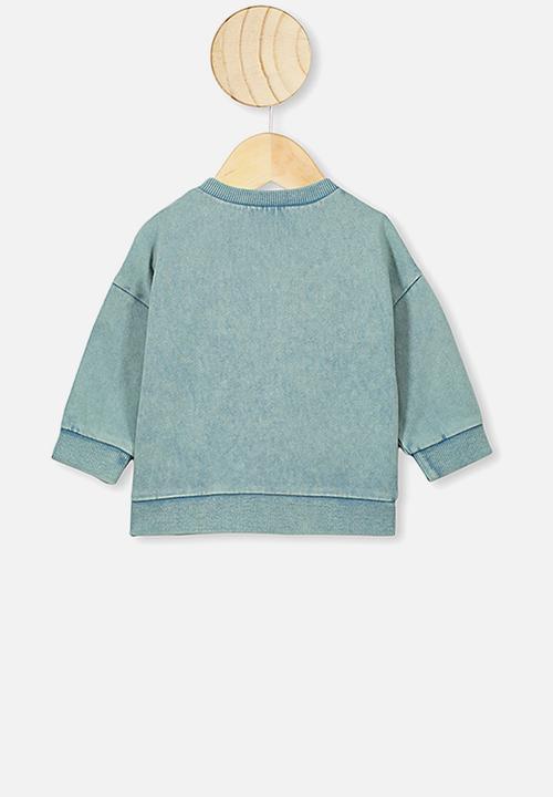 Cotton On - Enzo drop shoulder top - aqua dream