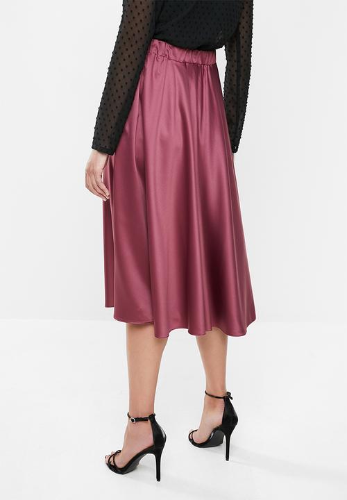 MILLA - Circle midi skirt - purple rose