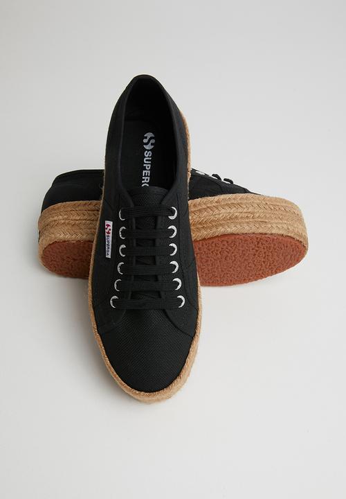 SUPERGA - 2790 Rope platform - black