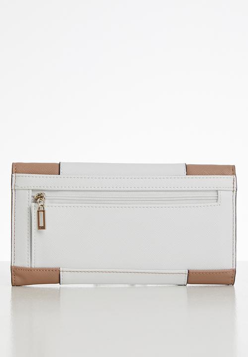 GUESS - Kamryn multi clutch - neutral & white