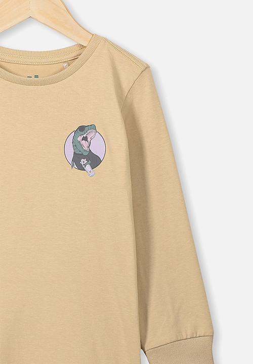 Cotton On - Tom long sleeve tee - beige 
