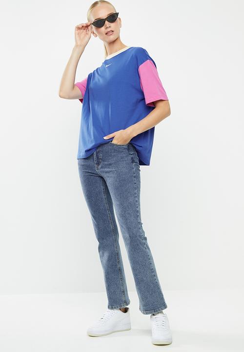 Nike - Nike sports  essential top - blue & pink 