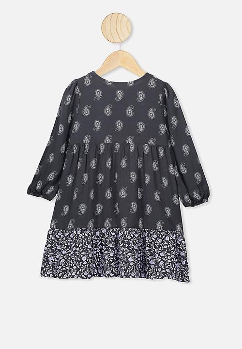 Cotton On - Ebony long sleeve dress - phantom