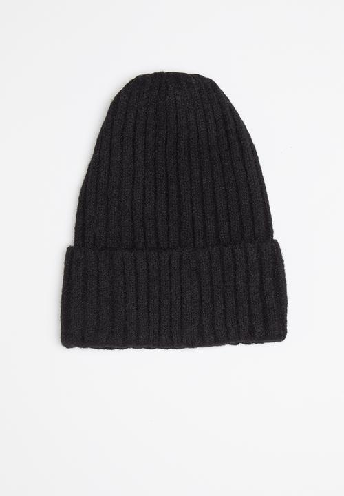 Superbalist - Ribbed beanie - black