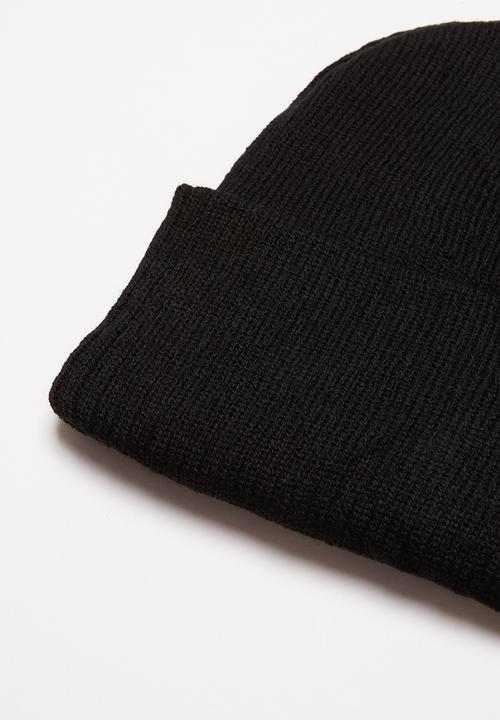 Superbalist - Knitted skull cap beanie - black