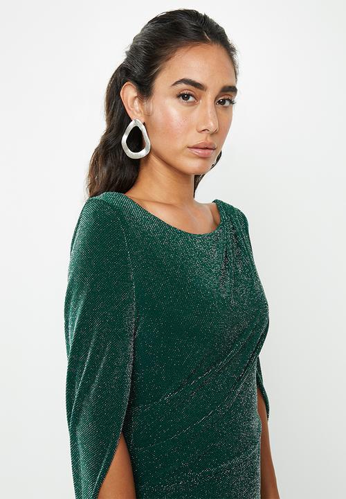 VELVET - Cape back maxi dress - Pacific green