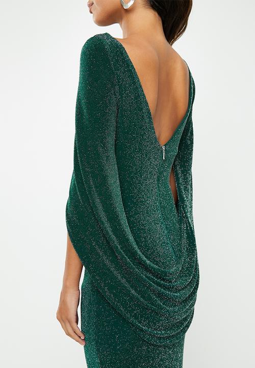 VELVET - Cape back maxi dress - Pacific green