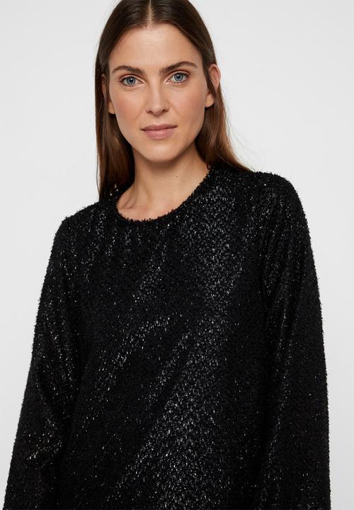 Vero Moda - Isolda short dress - black