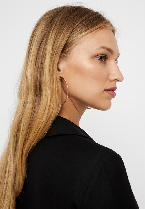 Vero Moda - Maja check blazer - black