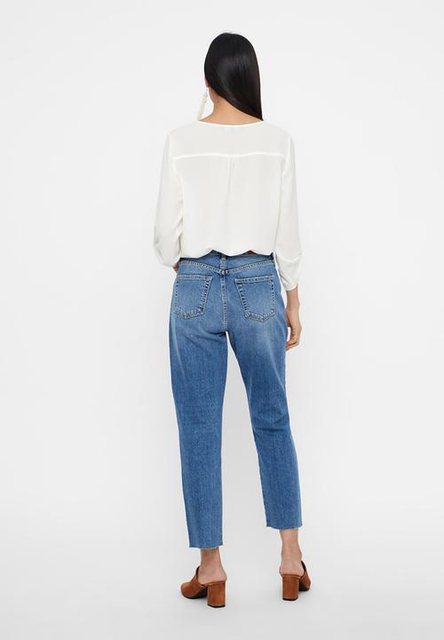 Vero Moda - Sasha 3/4 top - white