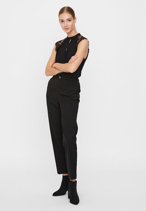 Vero Moda - Milla lace blouse - black
