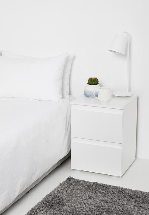 HMS Home - Image 61 bedside table - white 