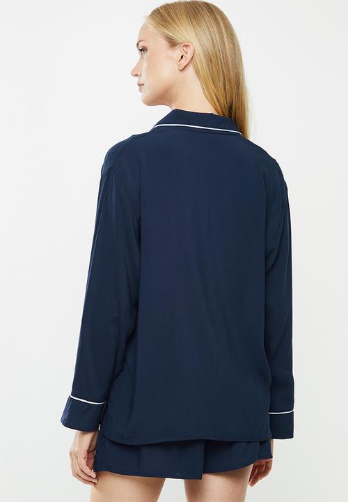 Superbalist - Sleep shirt  & shorts set - navy